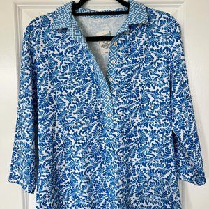 Never worn - J. McLaughlin Court Polo in blue, size large